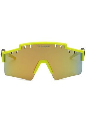 Plein Sport Tiger-frame sunglasses - Green