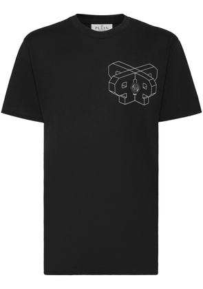 Philipp Plein Wire Frame cotton T-shirt - Black