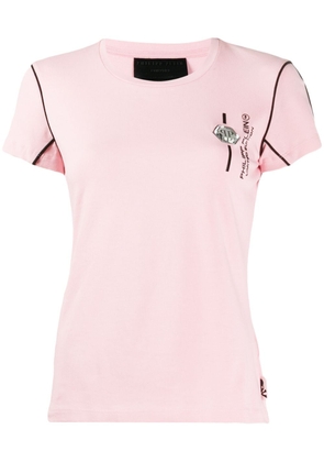 Philipp Plein logo T-shirt - Pink