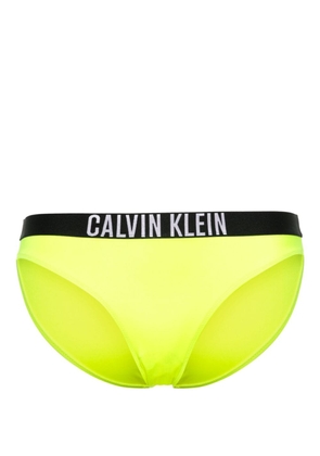 Calvin Klein logo-waistband bikini bottoms - Yellow