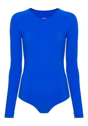 MM6 Maison Margiela numbers-print long-sleeve bodysuit - Blue