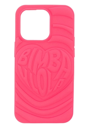 Bimba y Lola logo-embossed iPhone 14 Pro case - Pink