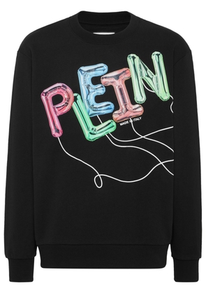 Philipp Plein balloon logo-print cotton sweatshirt - Black