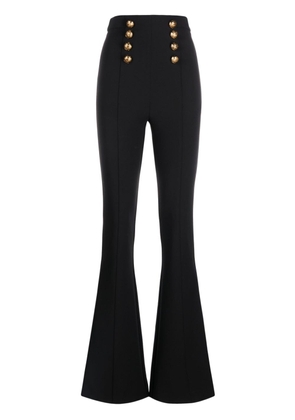 Elisabetta Franchi double-breasted flared trousers - Black