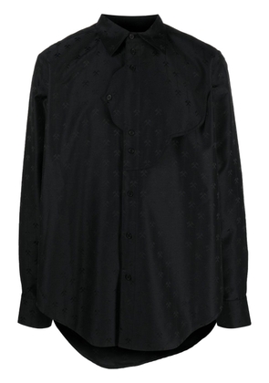 GmbH hammer-jacquard button-up shirt - Black