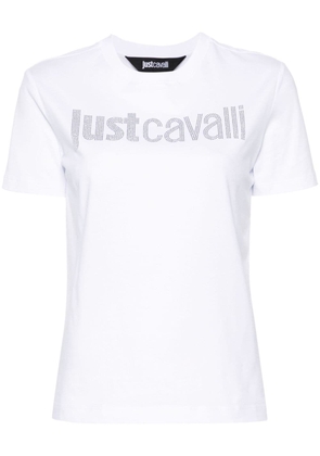 Just Cavalli logo-embellished cotton T-shirt - White