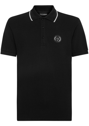 Plein Sport Tiger cotton polo shirt - Black