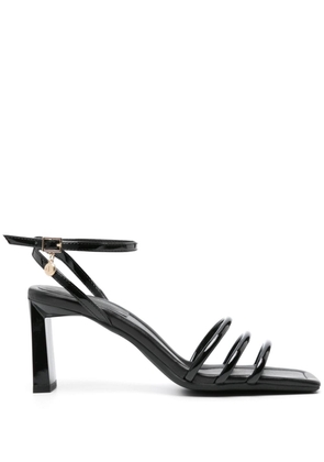 Armani Exchange square-toe strappy sandals - Black