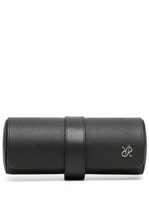 Rapport Berkely leather 3-watch roll - Black