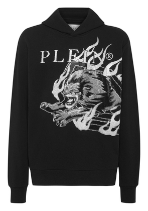 Philipp Plein Lion Circus jersey hoodie - Black