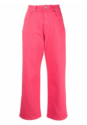 P.A.R.O.S.H. Cabare cropped-leg trousers - Pink