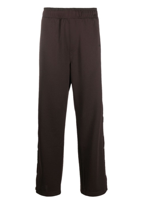 Lanvin Curb-detail buttoned track pants - Brown