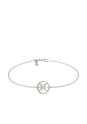 Annoushka 18kt white gold diamond Initial K bracelet - Silver