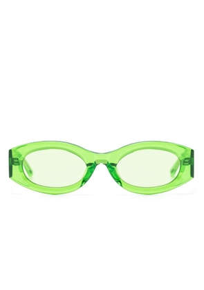 Linda Farrow Berta oval sunglasses - Green