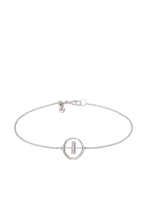 Annoushka 18kt white gold diamond Initial I bracelet - Silver