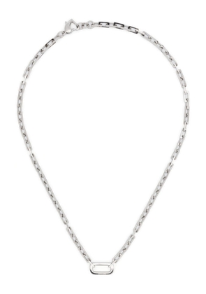 DARKAI logo-engraved rolo-chain necklace - Silver