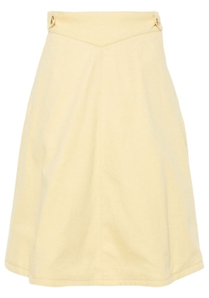 ETRO herringbone midi skirt - Yellow