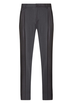 Dolce & Gabbana dart-detail stretch-wool trousers - Grey