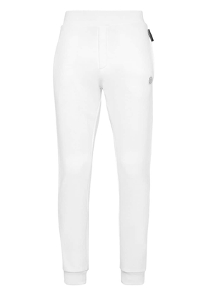 Plein Sport logo-appliqué elasticated-waist track pants - White