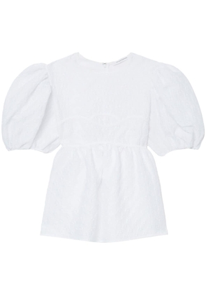 Cecilie Bahnsen Summer puff-sleeve blouse - White