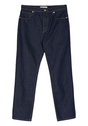 Maison Kitsuné mid-rise straight-leg trousers - Blue