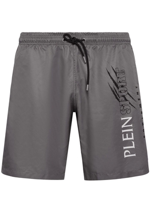 Plein Sport Scratch swim shorts - Grey