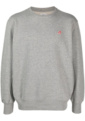 Autry logo-patch cotton sweatshirt - Grey
