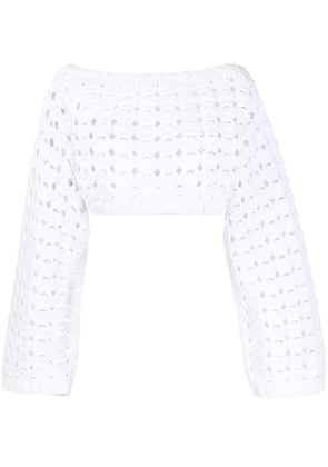 Rachel Comey cropped open-knit jumper - White