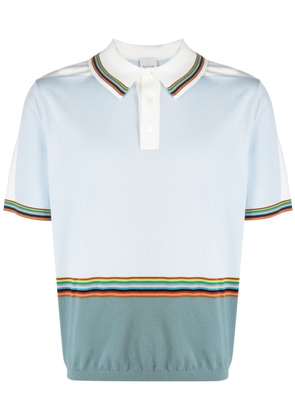 Paul Smith Signature Stripe short-sleeve polo shirt - Blue