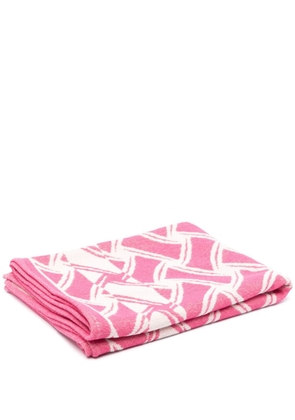 Drumohr patterned-jacquard cotton beach towel - Neutrals