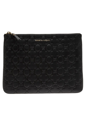 Comme Des Garçons Wallet embossed leather wallet - Black