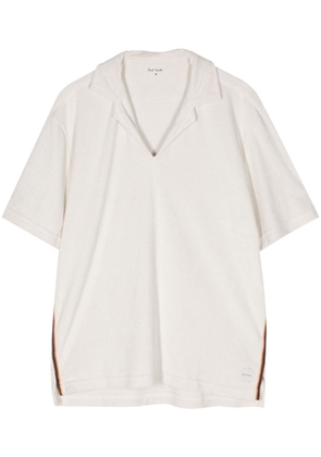 Paul Smith stripe-trim terry-cloth T-shirt - White
