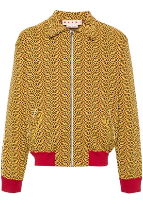 Marni jacquard-pattern sport jacket - Yellow
