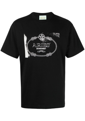 Aries Wiccan Ring-print cotton T-shirt - White