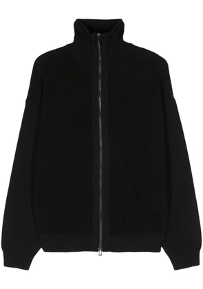 Emporio Armani open-knit cardigan - Black