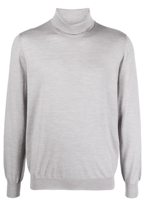 Lardini roll-neck fine-knit wool jumper - Grey