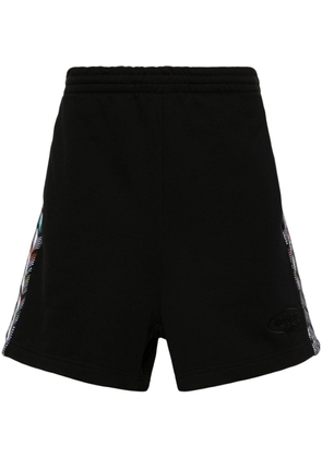 Missoni chevron-knit cotton track shorts - Black