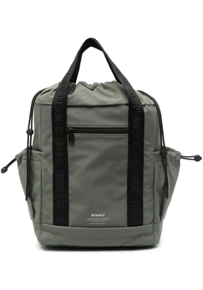 Ecoalf logo-print backpack - Green