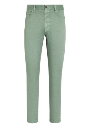 Zegna Roccia mid-rise skinny jeans - Green