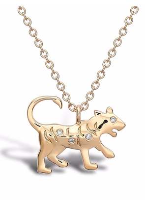 Pragnell 18kt yellow gold Zodiac diamond tiger pendant necklace