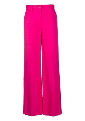 P.A.R.O.S.H. Raisa flared high-waisted trousers - Pink