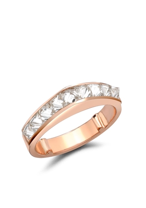 Pragnell 18kt rose gold RockChic diamond peaked ring - Pink