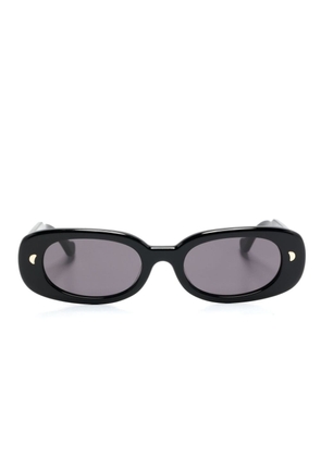 Nanushka Aliza oval-frame sunglasses - Black