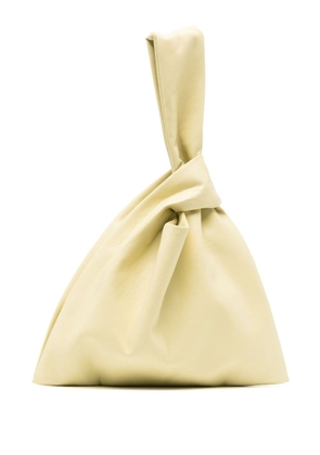 Nanushka Jen faux-leather clutch bag - Yellow
