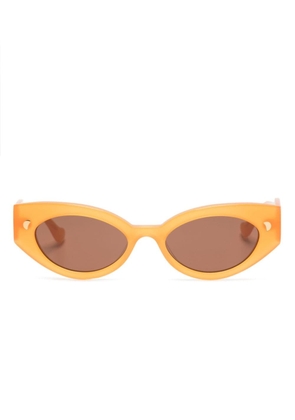 Nanushka Azalea oval-frame sunglasses - Orange