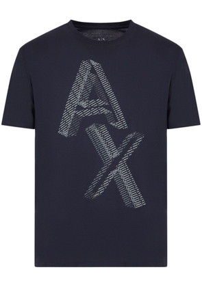 Armani Exchange graphic-print cotton T-shirt - Blue