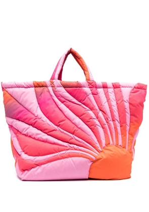 ERL Sunset puffer tote bag - Pink