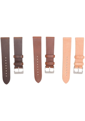 unimatic three-pack Chocolate watch straps - Brown