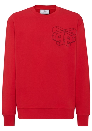 Philipp Plein Wire Frame cotton sweatshirt - Red