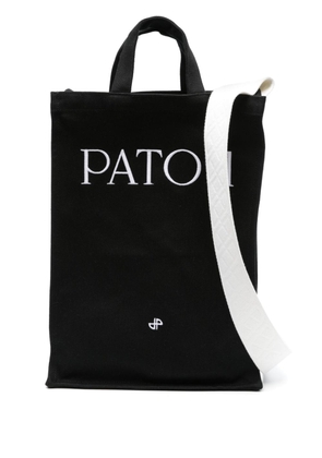 Patou logo-embroidered tote bag - Black